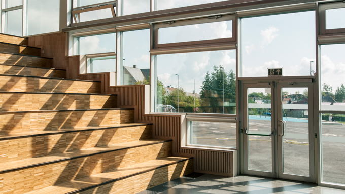 Façade intérieure Mesterfjellet Skole